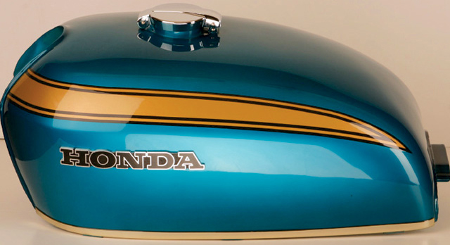 gas tank blue Honda 1969 750